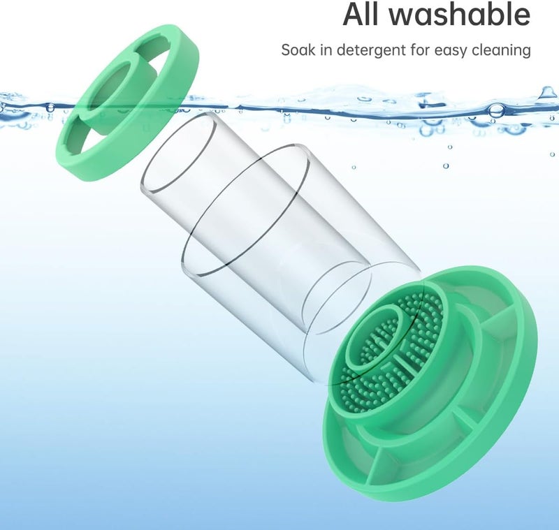 AimiDream Brush Rinse,Paint Brush Cleaner,Rinse Cup,Silicone Cleaning Cup for Acrylic, Watercolor, and Water-Based Mediums,Green - Image 5